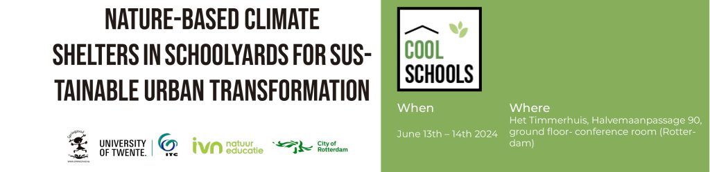 COOLSCHOOLS Nature-based schoolyards  conference Rotterdam